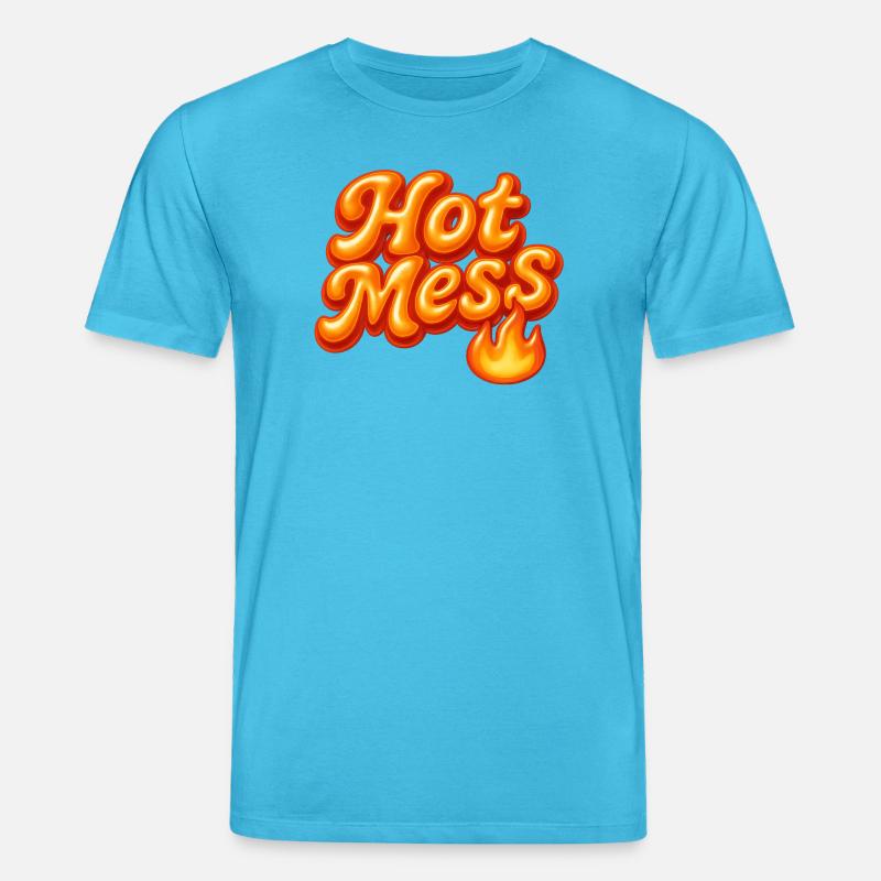 hot mess / y2k statement design - Stanley/Stella Unisex Bio-T-Shirt CREATOR  - Aquablau
