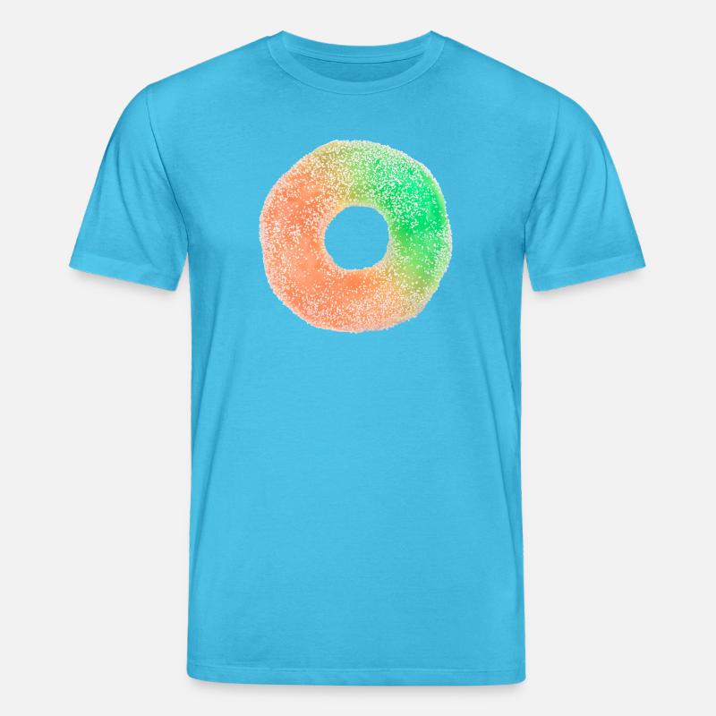 Fruchtgummi-Ring - Stanley/Stella Unisex Bio-T-Shirt CREATOR - Aquablau