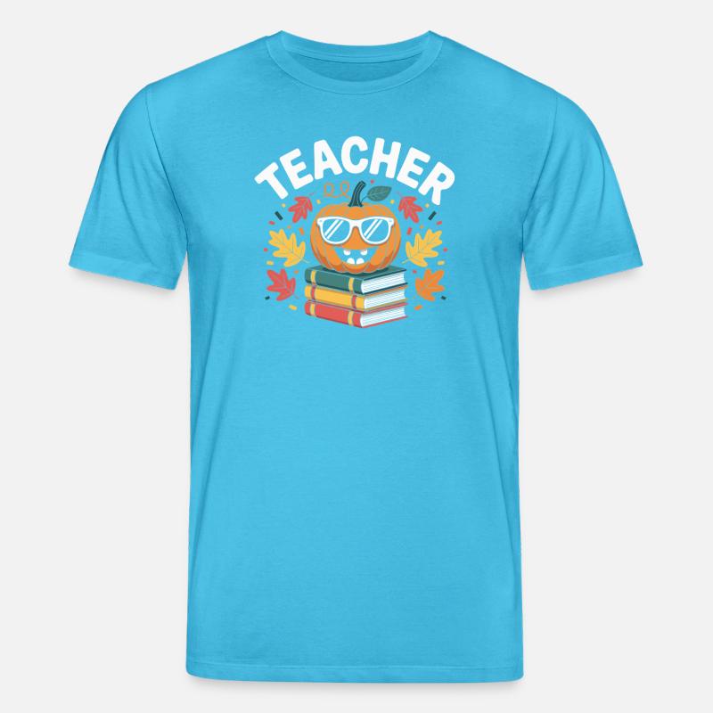 Lehrer Geschenkidee Herbst - Stanley/Stella Unisex Bio-T-Shirt CREATOR  - Aquablau