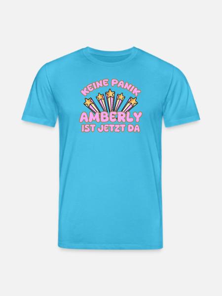 Amberly as a woman's name - Stanley/Stella CREATOR Unisex Organic T-Shirt - aqua blue