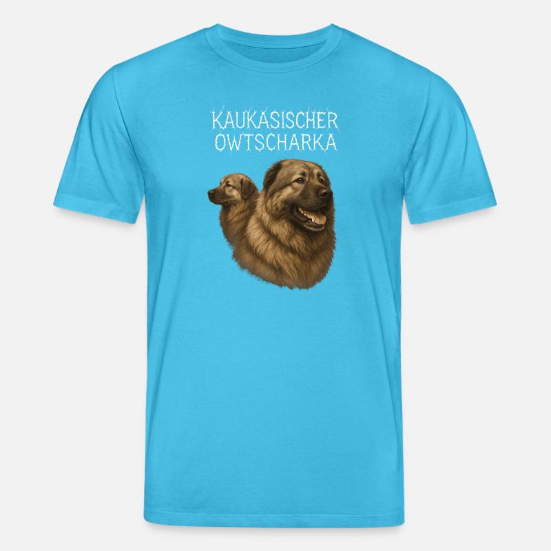 Kaukasischer Owtscharka - Stanley/Stella Unisex Bio-T-Shirt CREATOR  - Aquablau