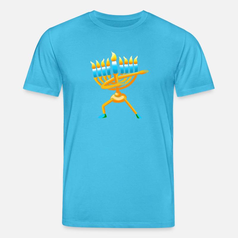 Hanoukka Hanoukka Hanoucca - T-shirt bio CREATOR Stanley/Stella Unisexe - bleu aqua