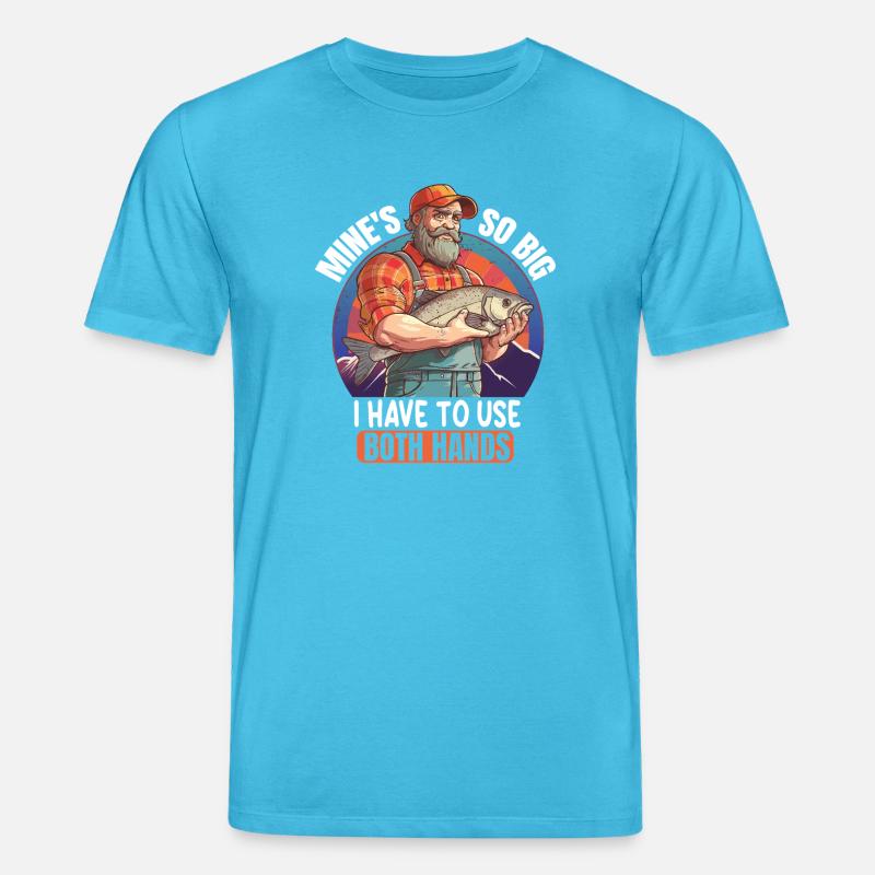 Dicton de pêcheur avec du poisson - T-shirt bio CREATOR Stanley/Stella Unisexe - bleu aqua