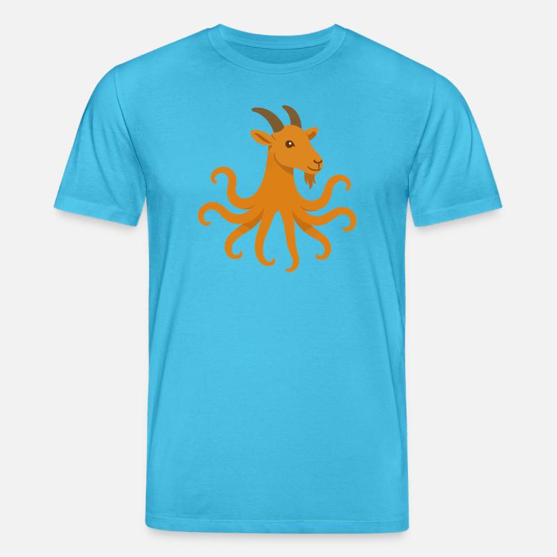 Der Oktopus oder Ziegen-Oktopus - Stanley/Stella Unisex Bio-T-Shirt CREATOR  - Aquablau