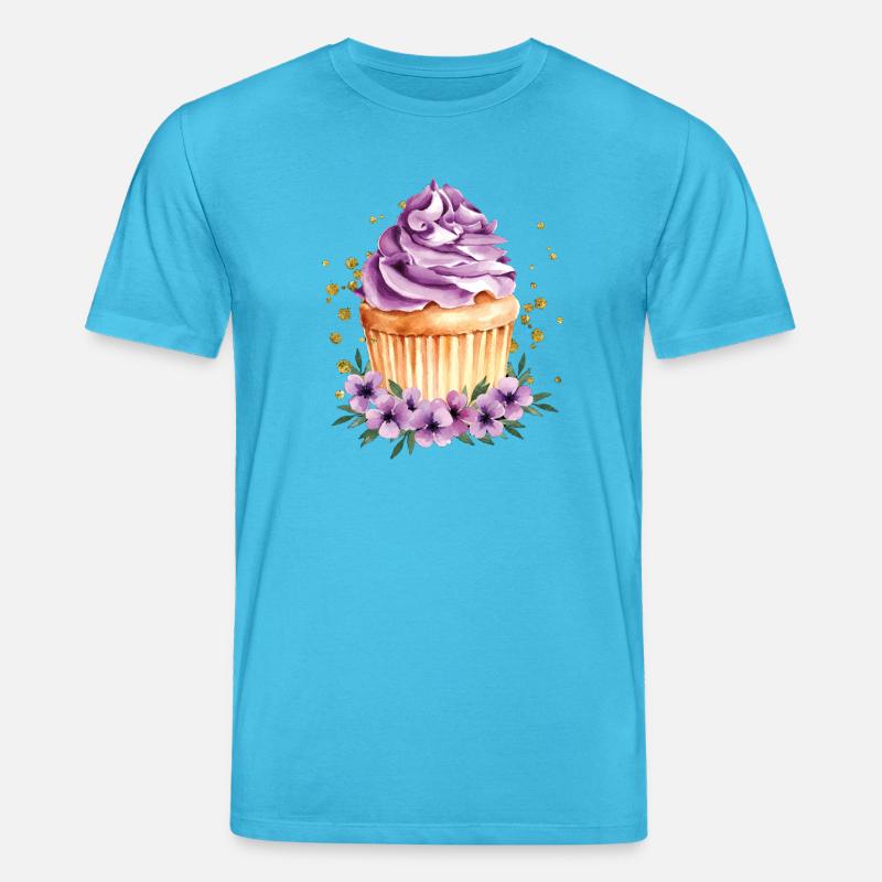 cupcake - Stanley/Stella CREATOR Unisex Organic T-Shirt - aqua blue