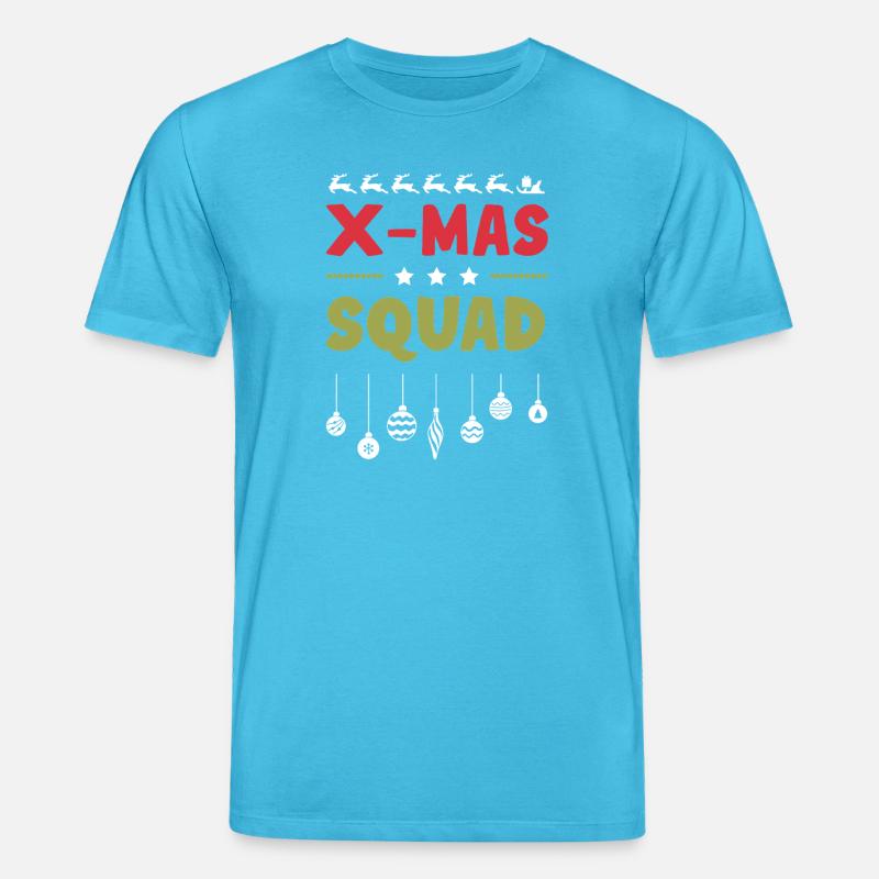 X-Mas Squad - Stanley/Stella Unisex Bio-T-Shirt CREATOR  - Aquablau
