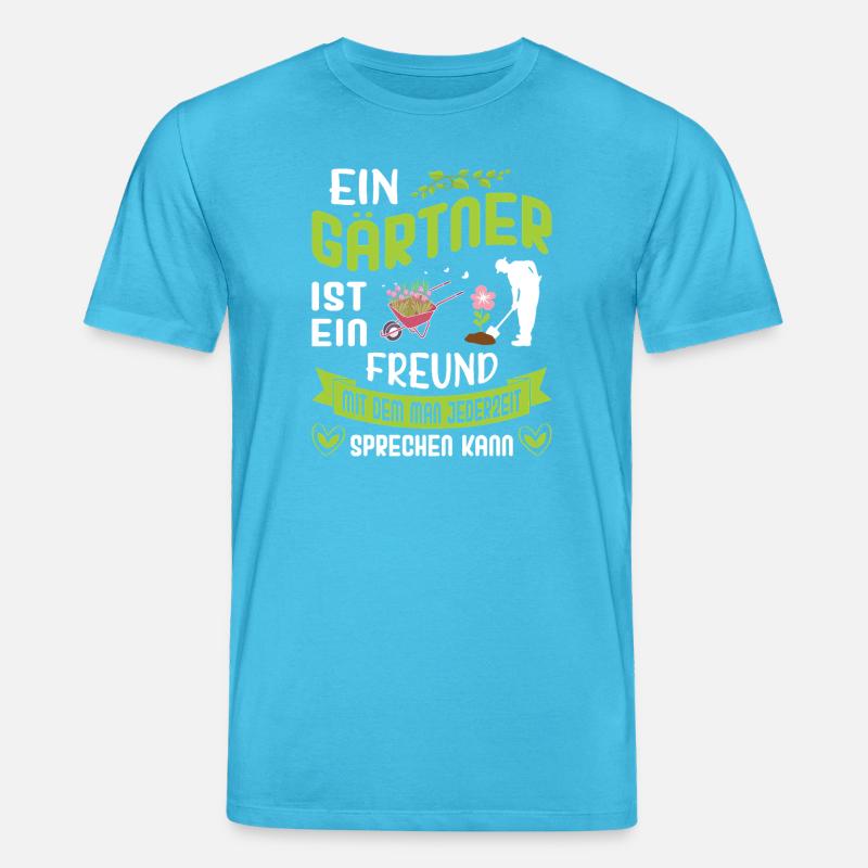 Garten Gärtner Gärtnern Gartenarbeit Gartenarbeit - Stanley/Stella Unisex Bio-T-Shirt CREATOR  - Aquablau