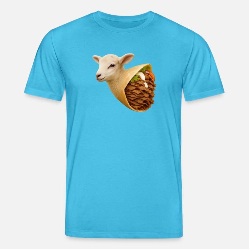 Lamm-Döner | Reduzierter Fleischkonsum - Stanley/Stella Unisex Bio-T-Shirt CREATOR - Aquablau