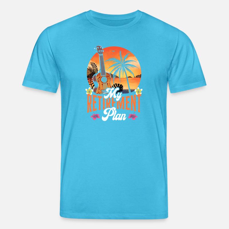 Hawaiian Ukulele Uke Retired My - Stanley/Stella Unisex Bio-T-Shirt CREATOR  - Aquablau