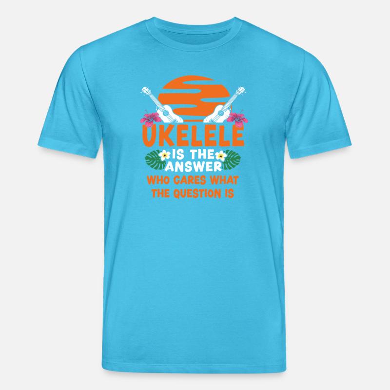 Ukulélé hawaïen ukélé ukulélé est - T-shirt bio CREATOR Stanley/Stella Unisexe - bleu aqua