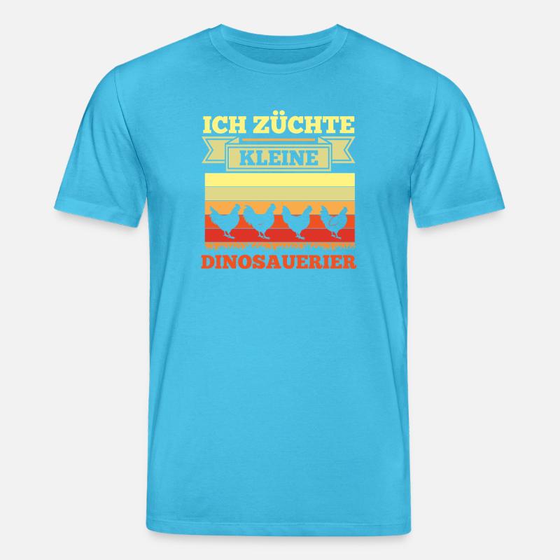 Hühner Hühnerbauer Bauer Landwirt Huhn - Stanley/Stella Unisex Bio-T-Shirt CREATOR  - Aquablau