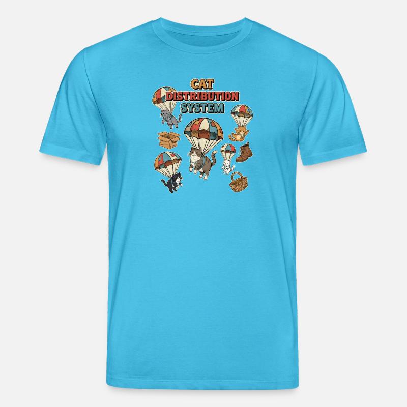 Katzenverteilungssystem - Stanley/Stella Unisex Bio-T-Shirt CREATOR  - Aquablau