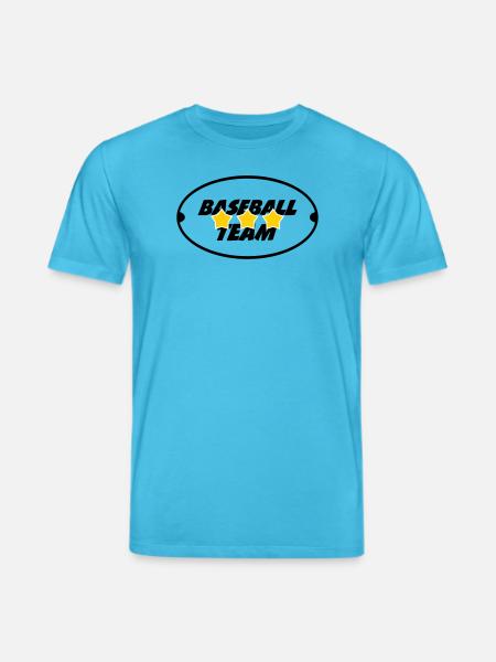 Baseball Team - Sport - Stanley/Stella CREATOR Unisex Organic T-Shirt - aqua blue