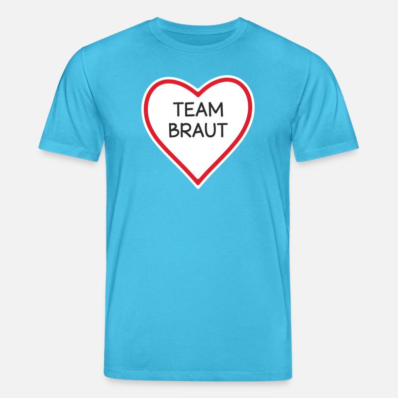 HerzTeam Brautdesign - Stanley/Stella Unisex Bio-T-Shirt CREATOR  - Aquablau