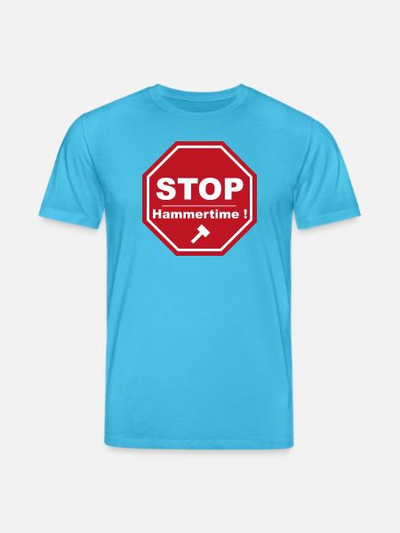 Stop Hammertime - Stanley/Stella CREATOR Unisex Organic T-Shirt - aqua blue
