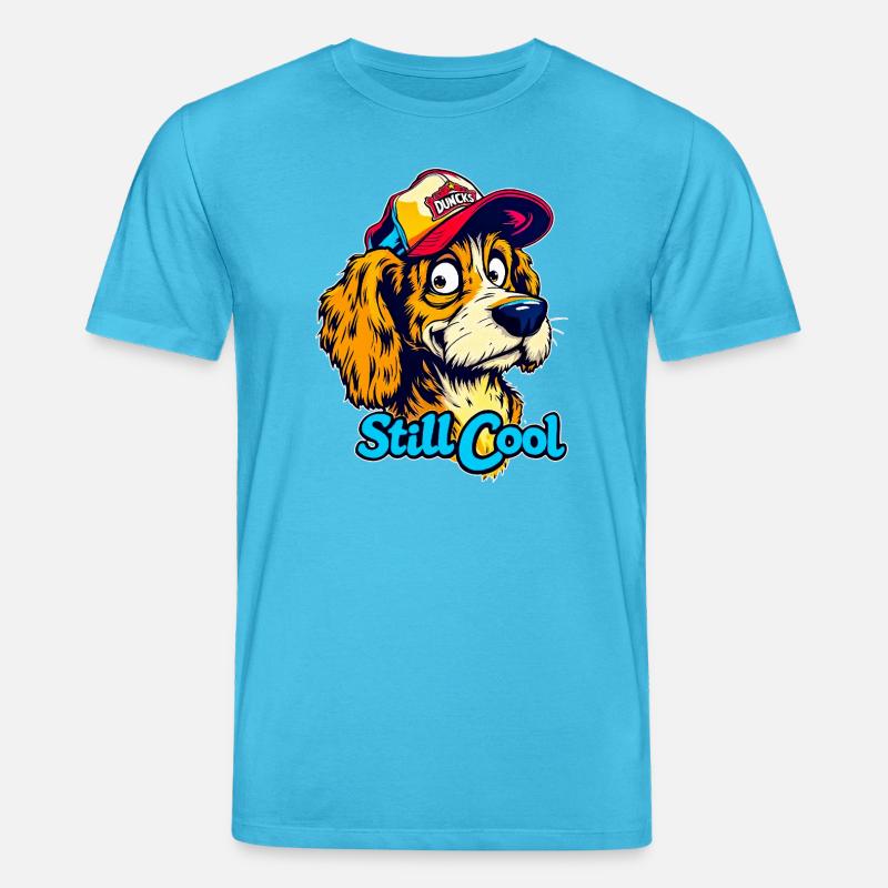 Maskottchen Still Cool Dog - Stanley/Stella Unisex Bio-T-Shirt CREATOR - Aquablau