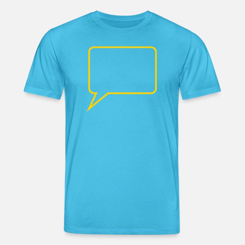 Personalize your own speech bubble comic - Stanley/Stella CREATOR Unisex Organic T-Shirt - aqua blue