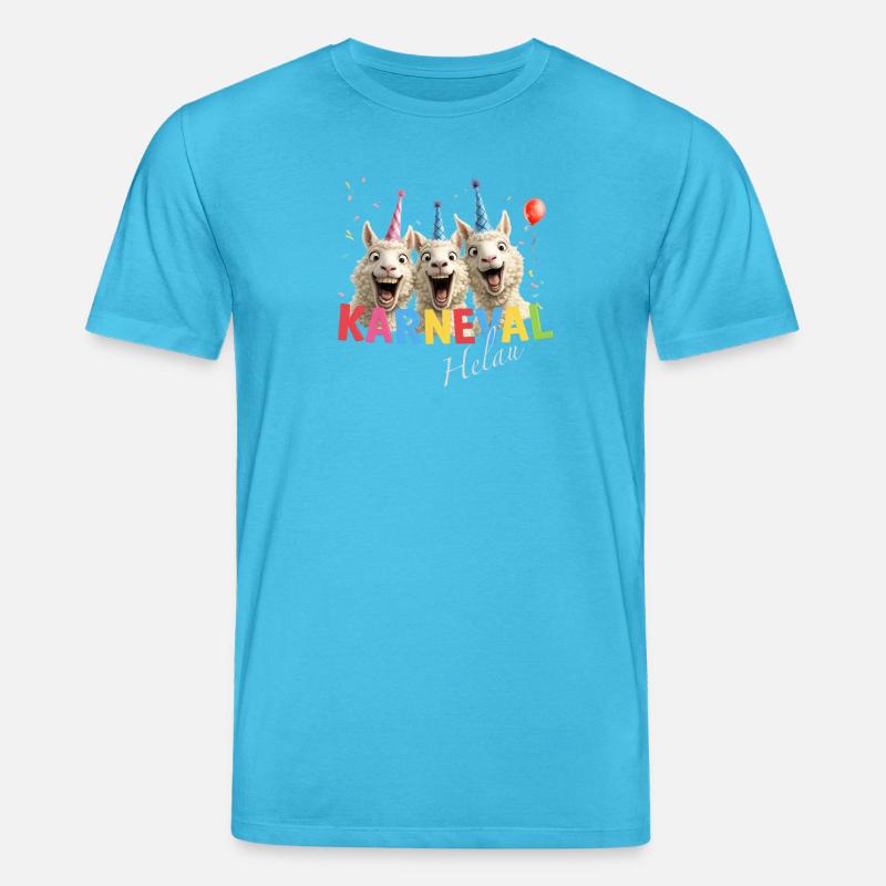 Karneval Schaf Helau - Stanley/Stella Unisex Bio-T-Shirt CREATOR - Aquablau