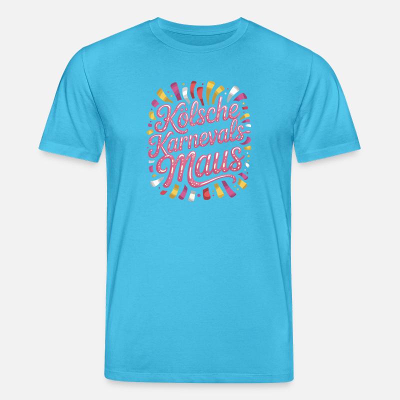 Kölsche Karnevalsmaus Karneval Köln Kölner Maus - Stanley/Stella Unisex Bio-T-Shirt CREATOR  - Aquablau