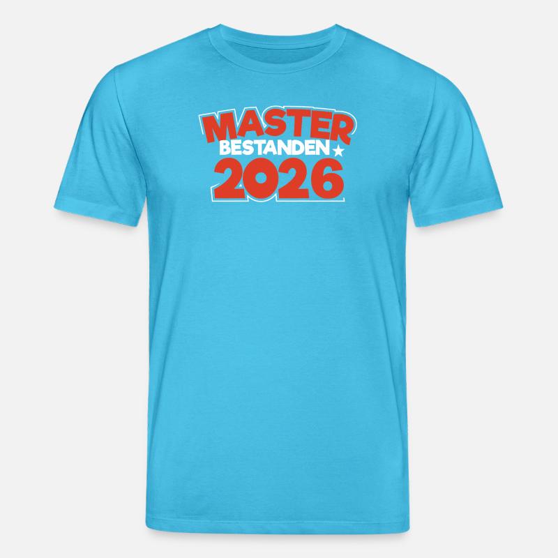 Master 2026 Masterabschluss Promotion Sponsion - Stanley/Stella Unisex Bio-T-Shirt CREATOR  - Aquablau