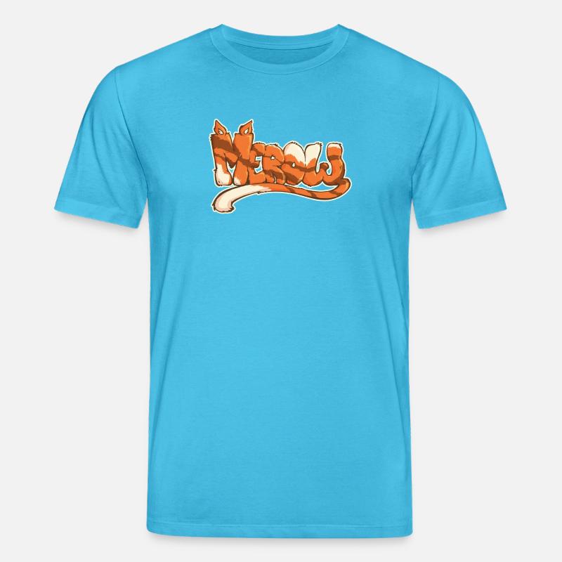Merow, ein gezogenes Wort - Stanley/Stella Unisex Bio-T-Shirt CREATOR  - Aquablau