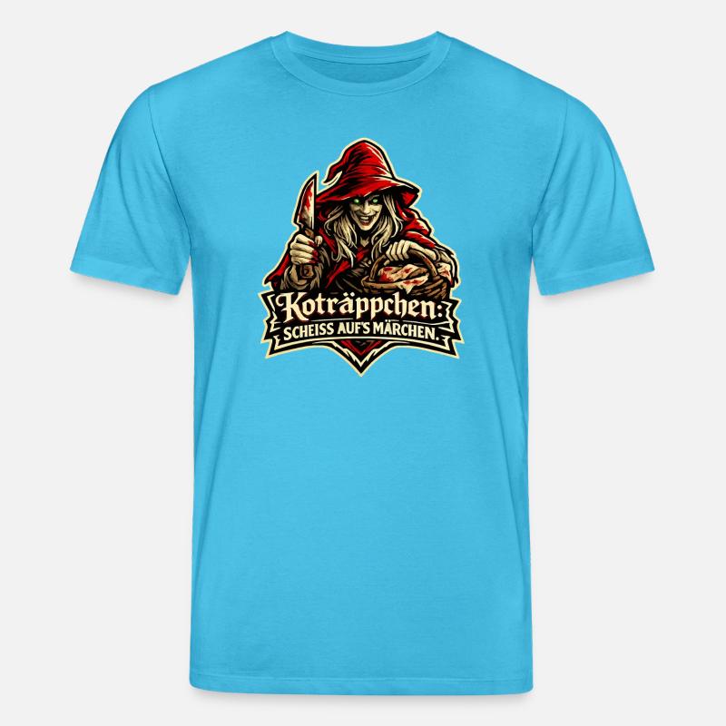 Rotkäppchen (Koträppchen) Parodie: Scheiß Märchen - Stanley/Stella Unisex Bio-T-Shirt CREATOR - Aquablau