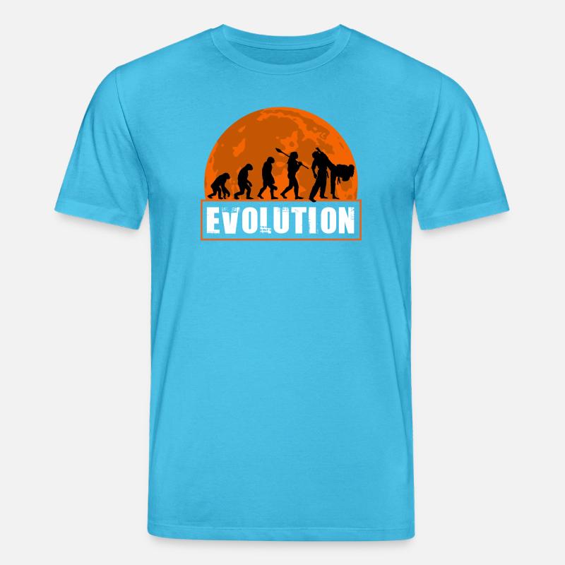 Judo Evolution Martial Arts Sonnenuntergangs-Silhouette - Stanley/Stella Unisex Bio-T-Shirt CREATOR  - Aquablau