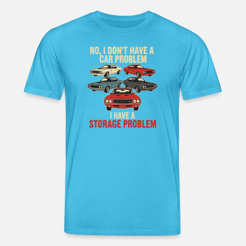 Storage Problem Car Meme Tee - Stanley/Stella CREATOR Unisex Organic T-Shirt - aqua blue