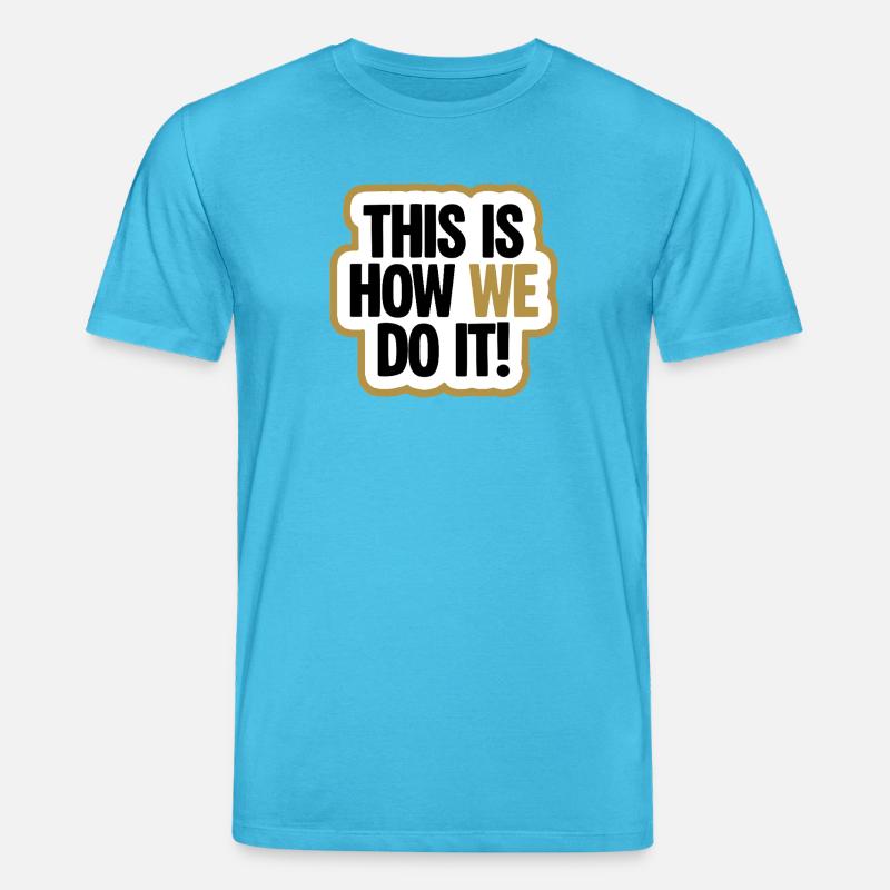 So machen wir es – Energie & Stil - Stanley/Stella Unisex Bio-T-Shirt CREATOR - Aquablau