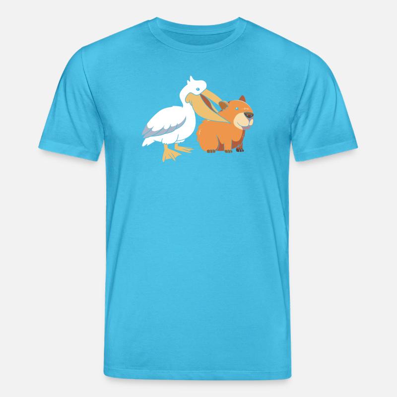 Capybara Capibara - Stanley/Stella Unisex Bio-T-Shirt CREATOR  - Aquablau