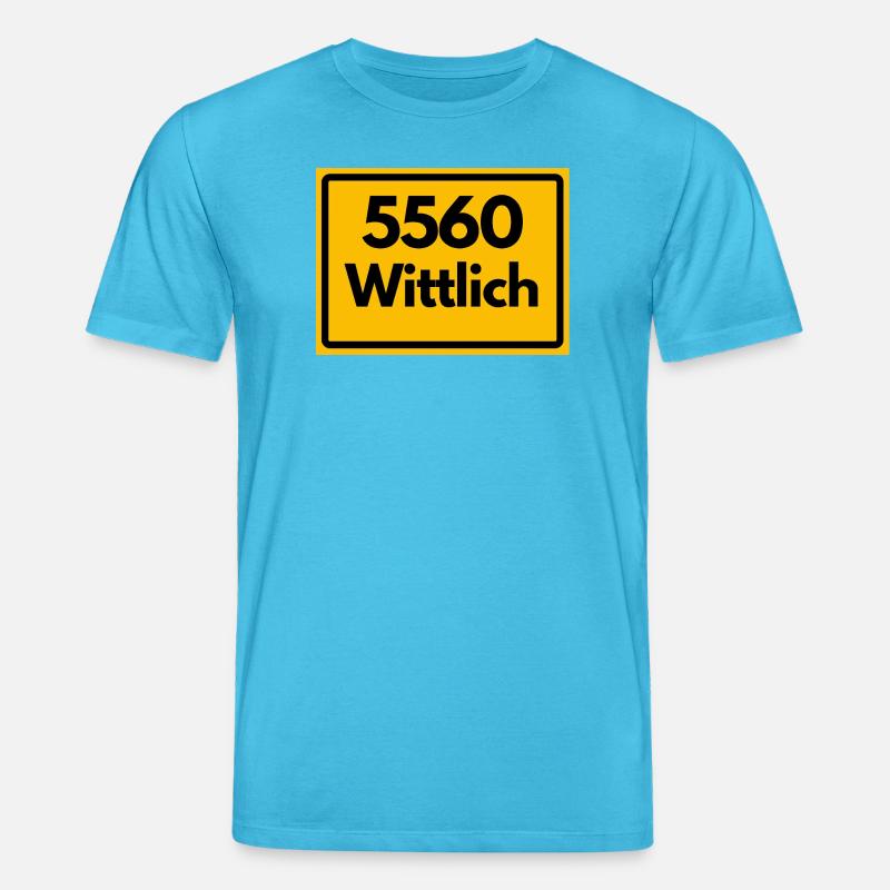 ANCIEN CODE POSTAL RETRO 5560 WITTLICH - T-shirt bio CREATOR Stanley/Stella Unisexe - bleu aqua