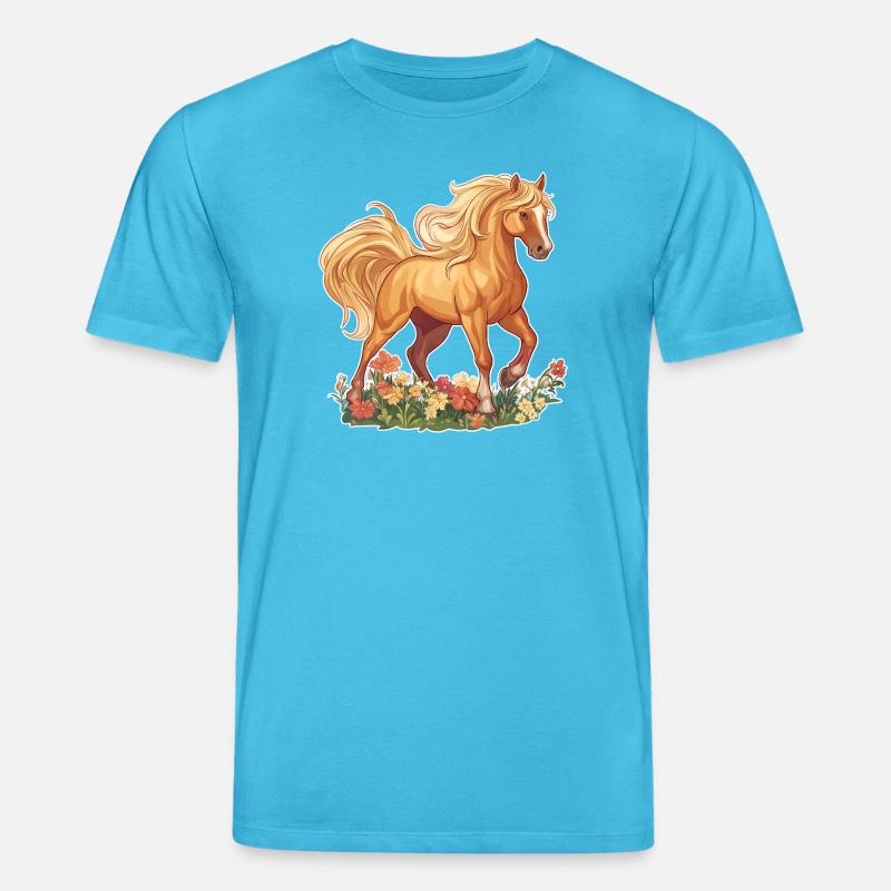 Pferd - Stanley/Stella Unisex Bio-T-Shirt CREATOR - Aquablau
