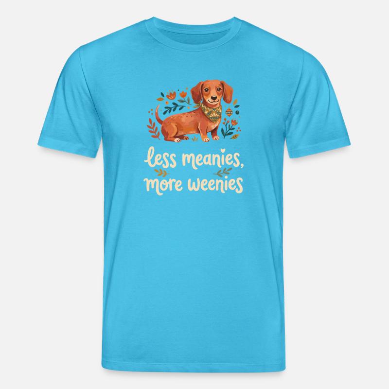 Moins méchant, plus d’amour de weenie. - T-shirt bio CREATOR Stanley/Stella Unisexe - bleu aqua