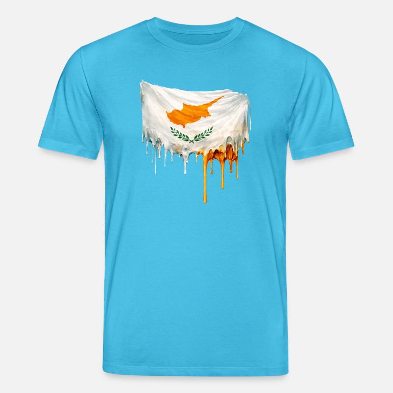 Drapeau chypriote couleur - T-shirt bio CREATOR Stanley/Stella Unisexe - bleu aqua
