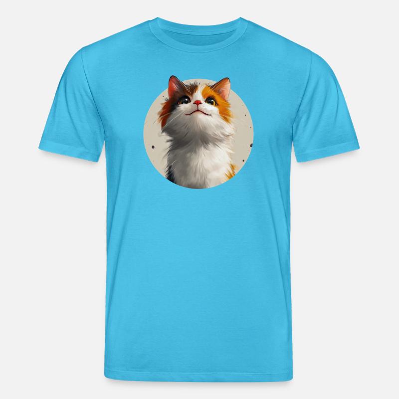 Chat mignon - T-shirt bio CREATOR Stanley/Stella Unisexe - bleu aqua