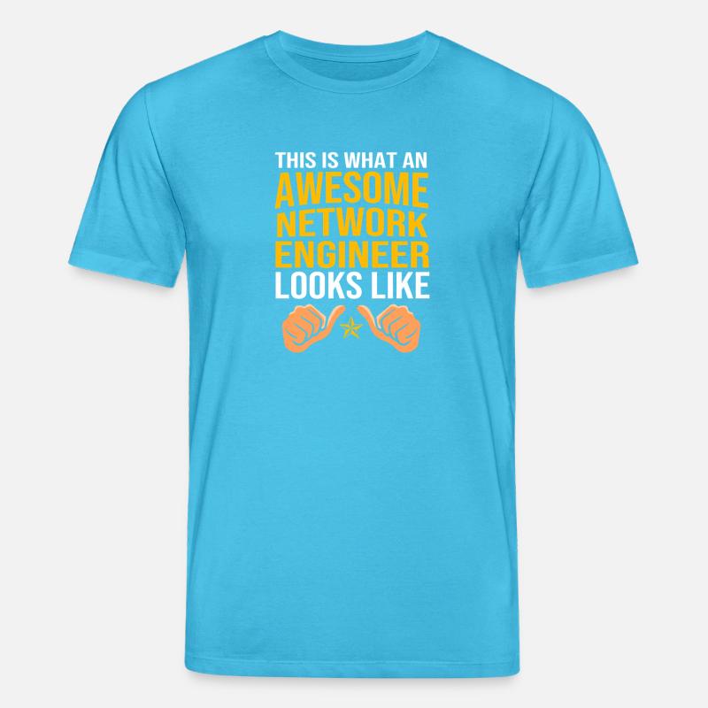 Netværksingeniør, programmør, datalog - Stanley/Stella CREATOR økologisk unisex-T-shirt - vandblå