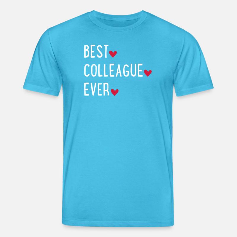 Bester Kollege der Welt - Stanley/Stella Unisex Bio-T-Shirt CREATOR  - Aquablau