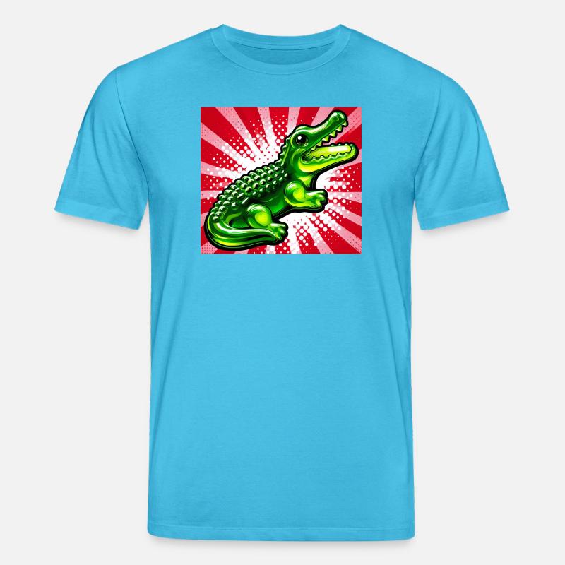 Krokodil - Stanley/Stella Unisex Bio-T-Shirt CREATOR  - Aquablau