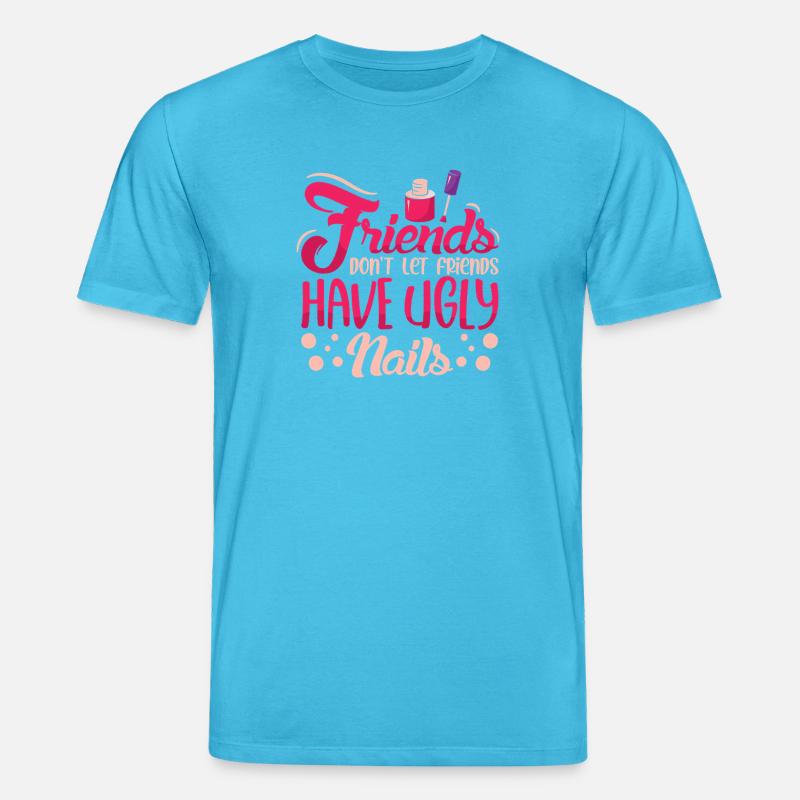 Nageldesigner Nageldesignerin Kosmetik Nagelstudio - Stanley/Stella Unisex Bio-T-Shirt CREATOR  - Aquablau