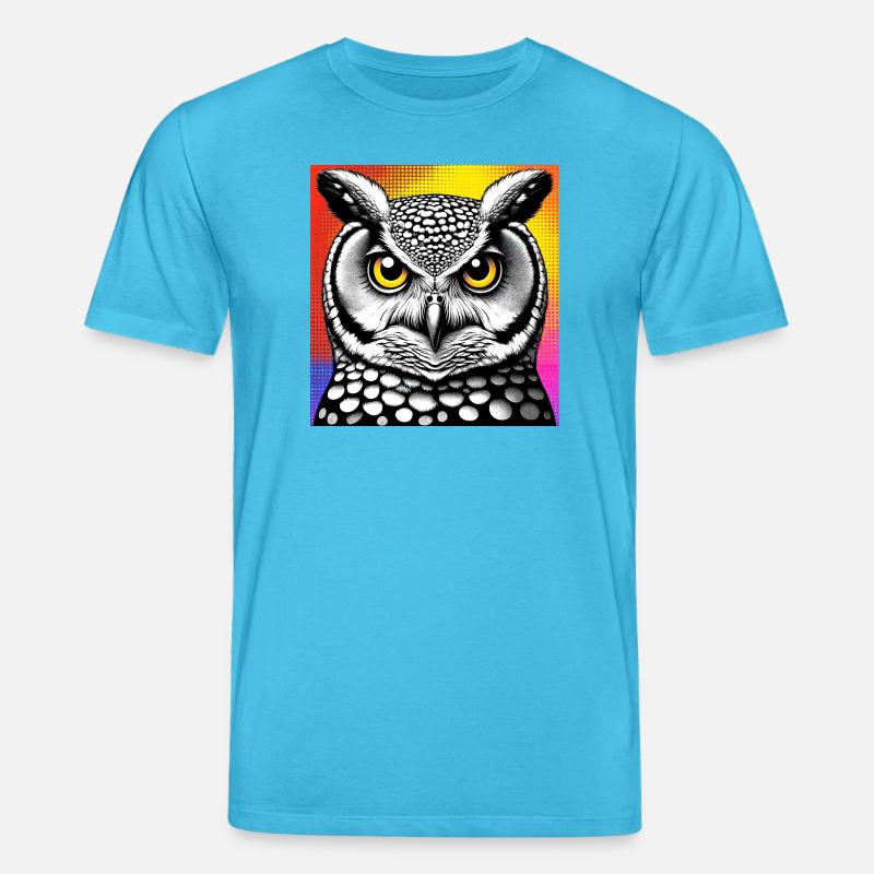Eule - Stanley/Stella Unisex Bio-T-Shirt CREATOR  - Aquablau