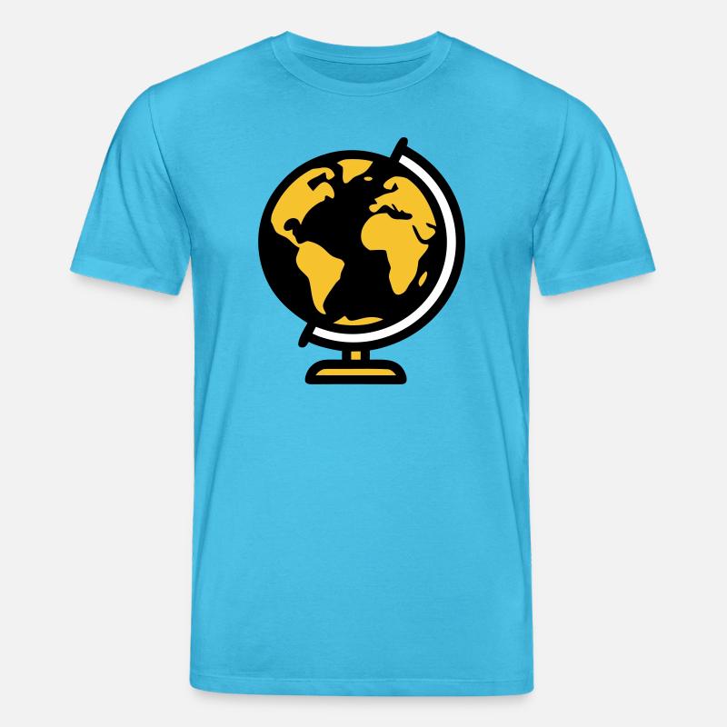 Globe Globe Earth School - Stanley/Stella CREATOR Unisex Organic T-Shirt - aqua blue