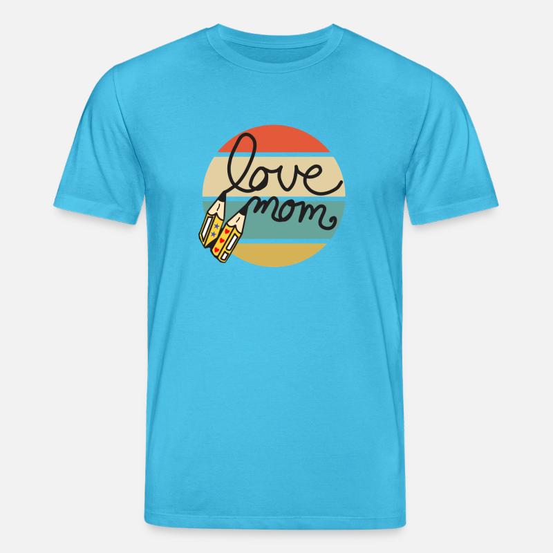 Avec amour maman - T-shirt bio CREATOR Stanley/Stella Unisexe - bleu aqua