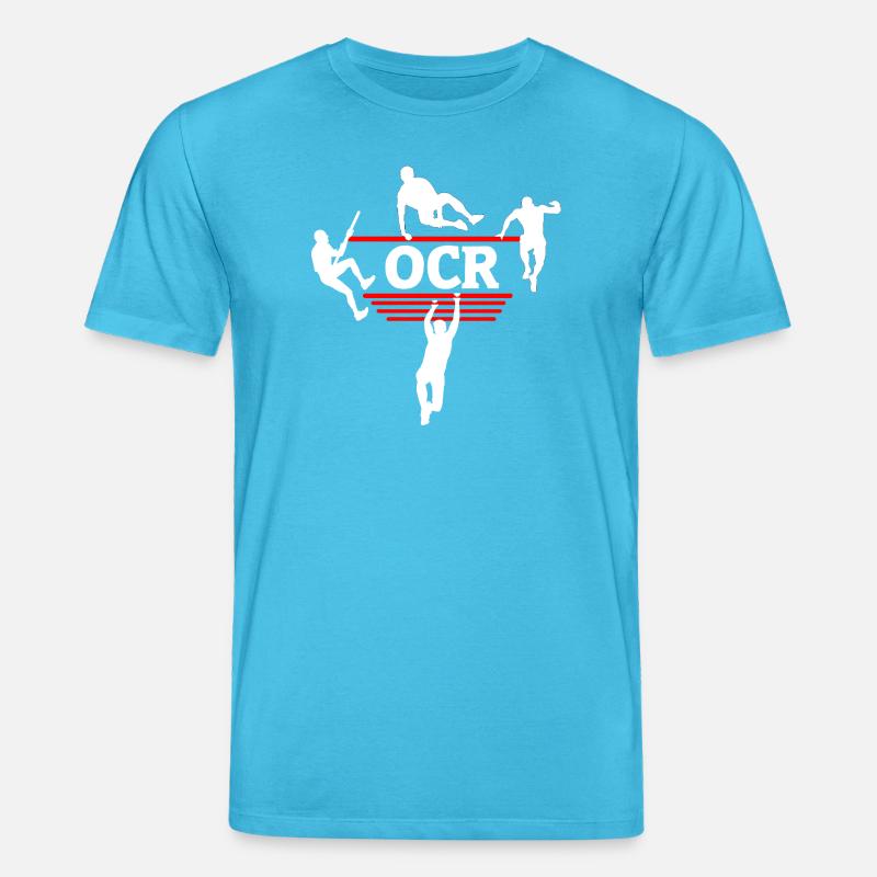 OCR Minimal – Conception propre des obstacles - T-shirt bio CREATOR Stanley/Stella Unisexe - bleu aqua