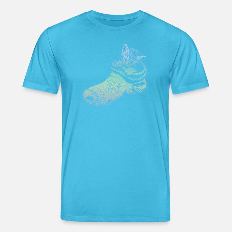 chaton - T-shirt bio CREATOR Stanley/Stella Unisexe - bleu aqua