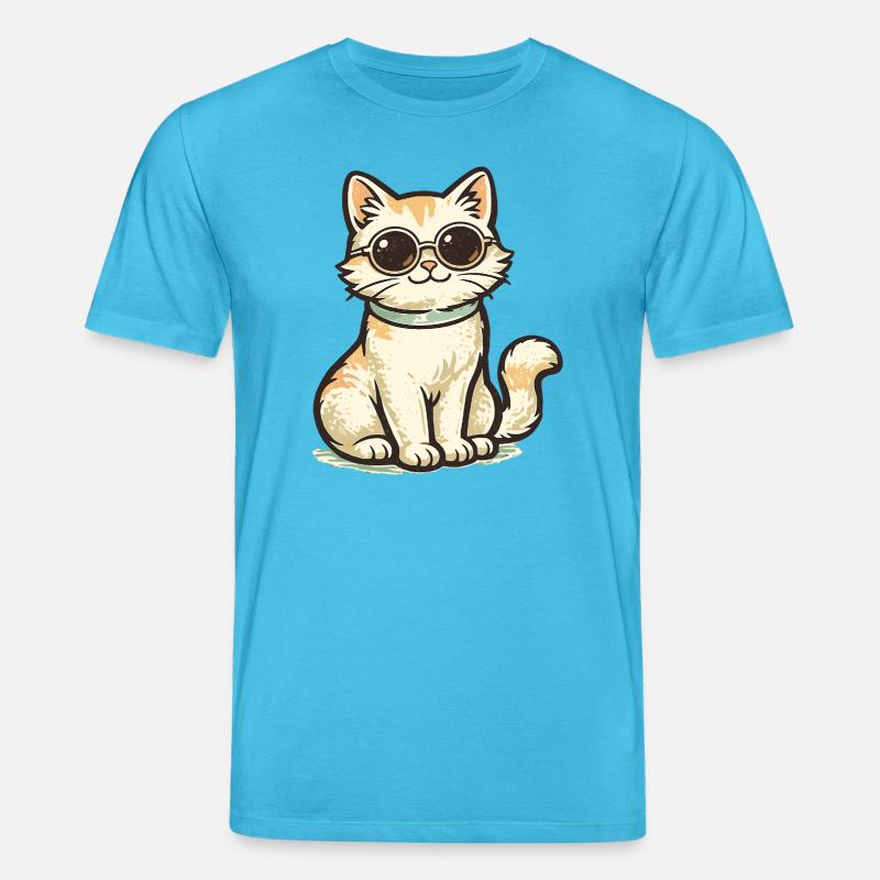 Chat cool - T-shirt bio CREATOR Stanley/Stella Unisexe - bleu aqua