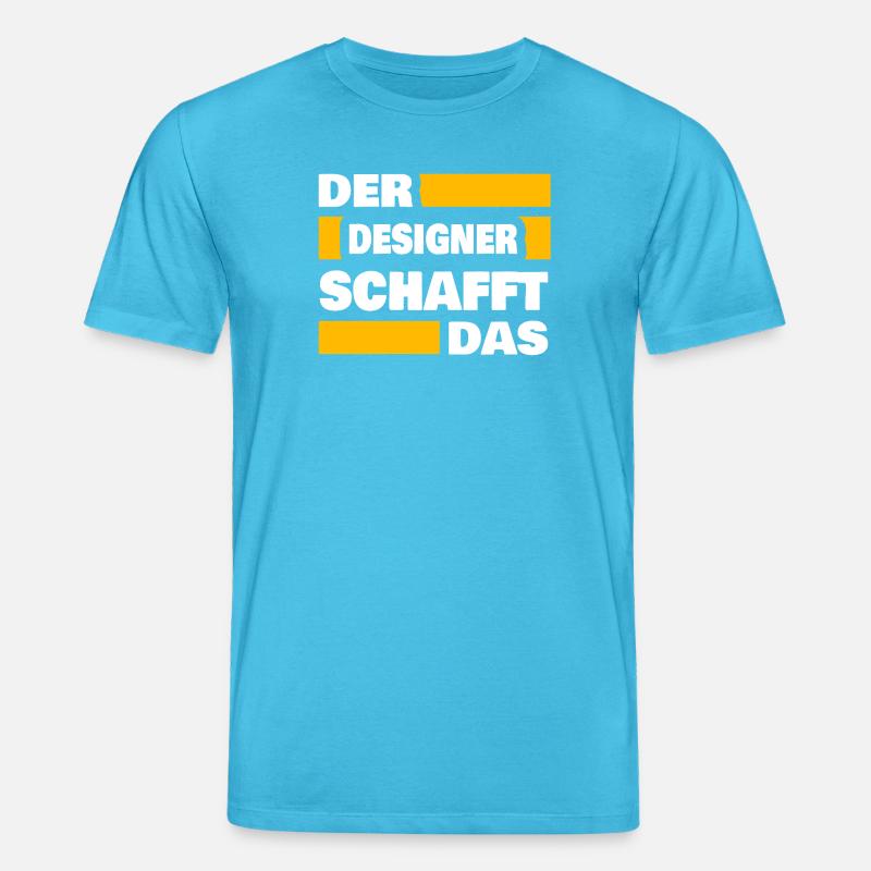 Beruf Designer - Stanley/Stella Unisex Bio-T-Shirt CREATOR  - Aquablau