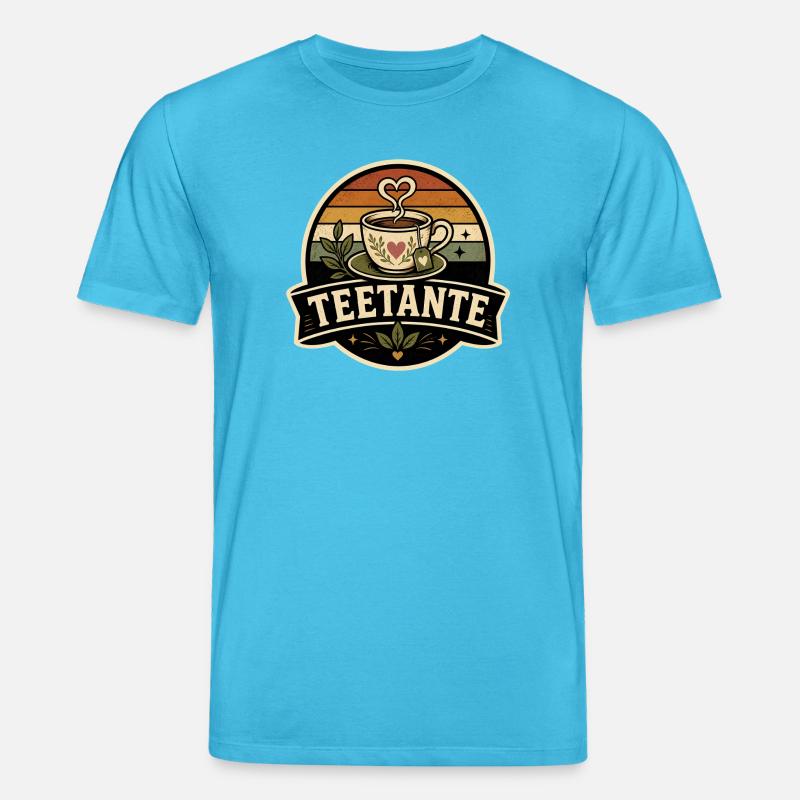 Teetante Retro - Stanley/Stella Unisex Bio-T-Shirt CREATOR  - Aquablau