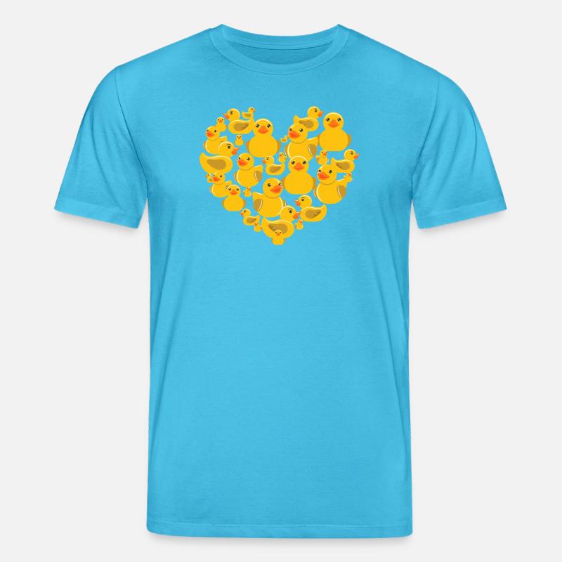 Herz der Quietscheenten - Stanley/Stella Unisex Bio-T-Shirt CREATOR - Aquablau