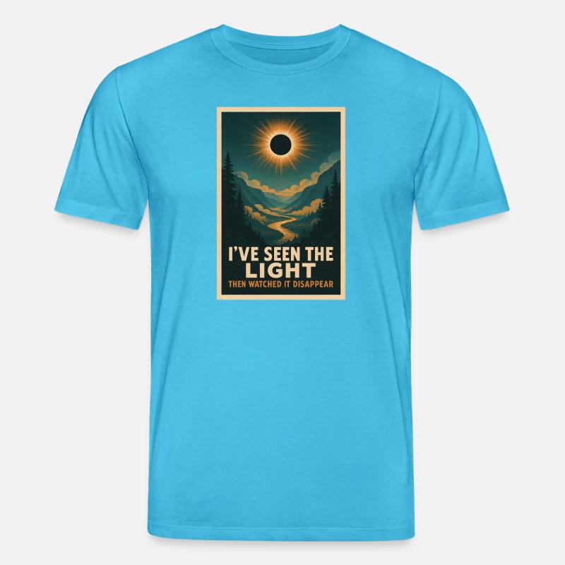Light Disappears | Eclipse - Stanley/Stella CREATOR Unisex Organic T-Shirt - aqua blue