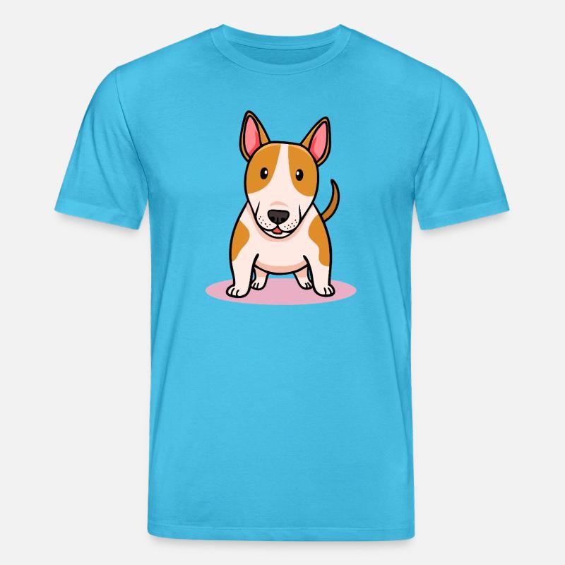Bullterrier(Comic) - Stanley/Stella Unisex Bio-T-Shirt CREATOR  - Aquablau
